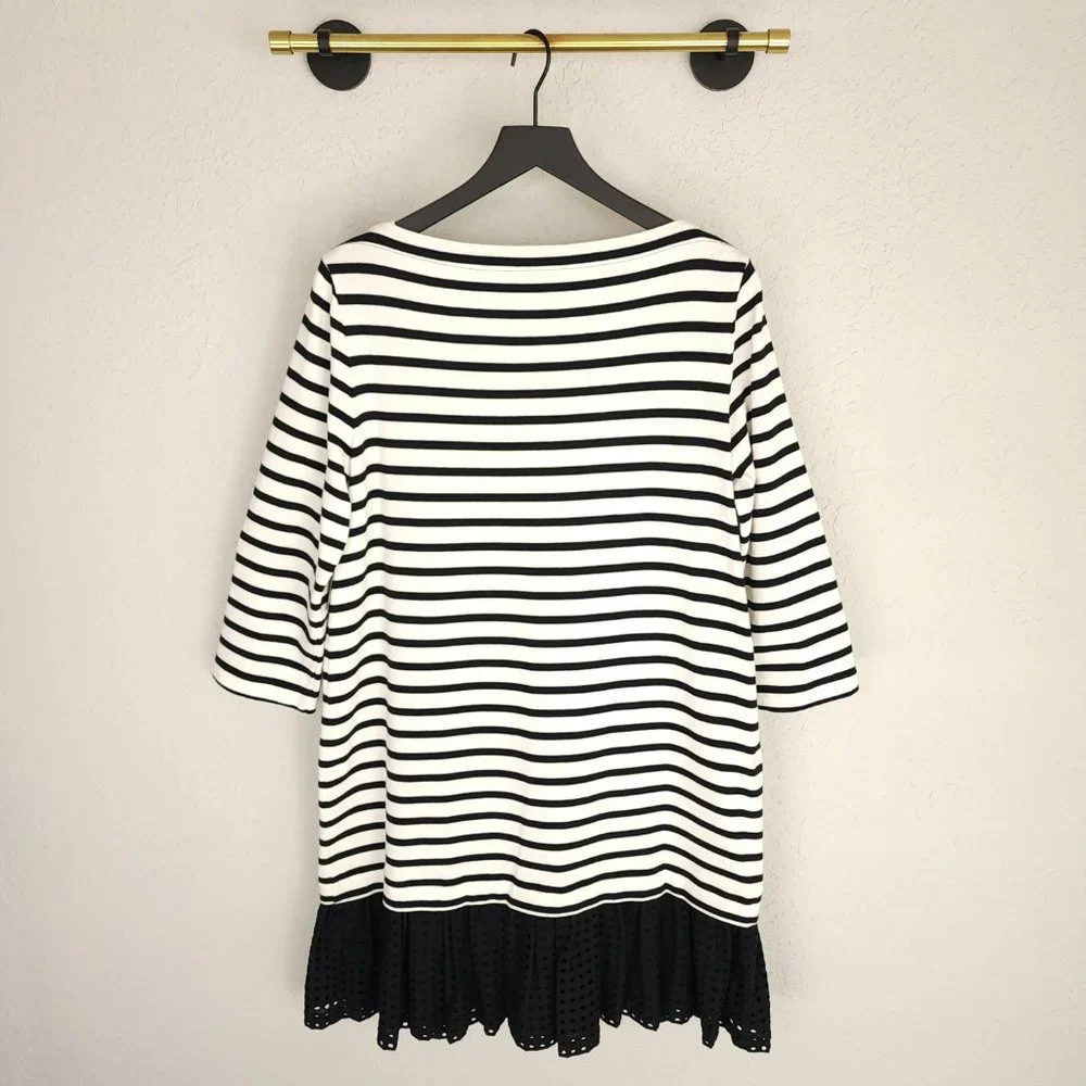 kate spade Black and White Striped Mini Dress